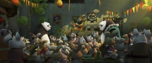 Jack Black, Angelina Jolie, Bryan Cranston, J.K. Simmons, Dustin Hoffman, Seth Rogen, David Cross, Lucy Liu and Jackie Chan star in "Kung Fu Panda 3." Photo Credit: DreamWorks Animation. 