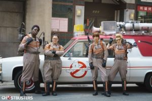 "Ghostbusters" stars Melissa McCarthy, Kristen Wiig, Kate McKinnon and Leslie Jones. Photo Credit: Columbia Pictures.