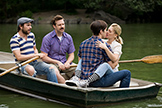 Charlie Day, Jason Sudeikis, Justin Long and Barrymore