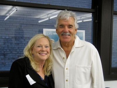 Sarah Adamson with Dennis Farina. Photo Credit: Tyna S. Cline