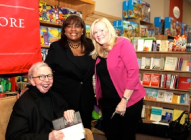 Roger and Chaz Ebert with Sarah Adamson. Photo Credit: Steve Vukasovik